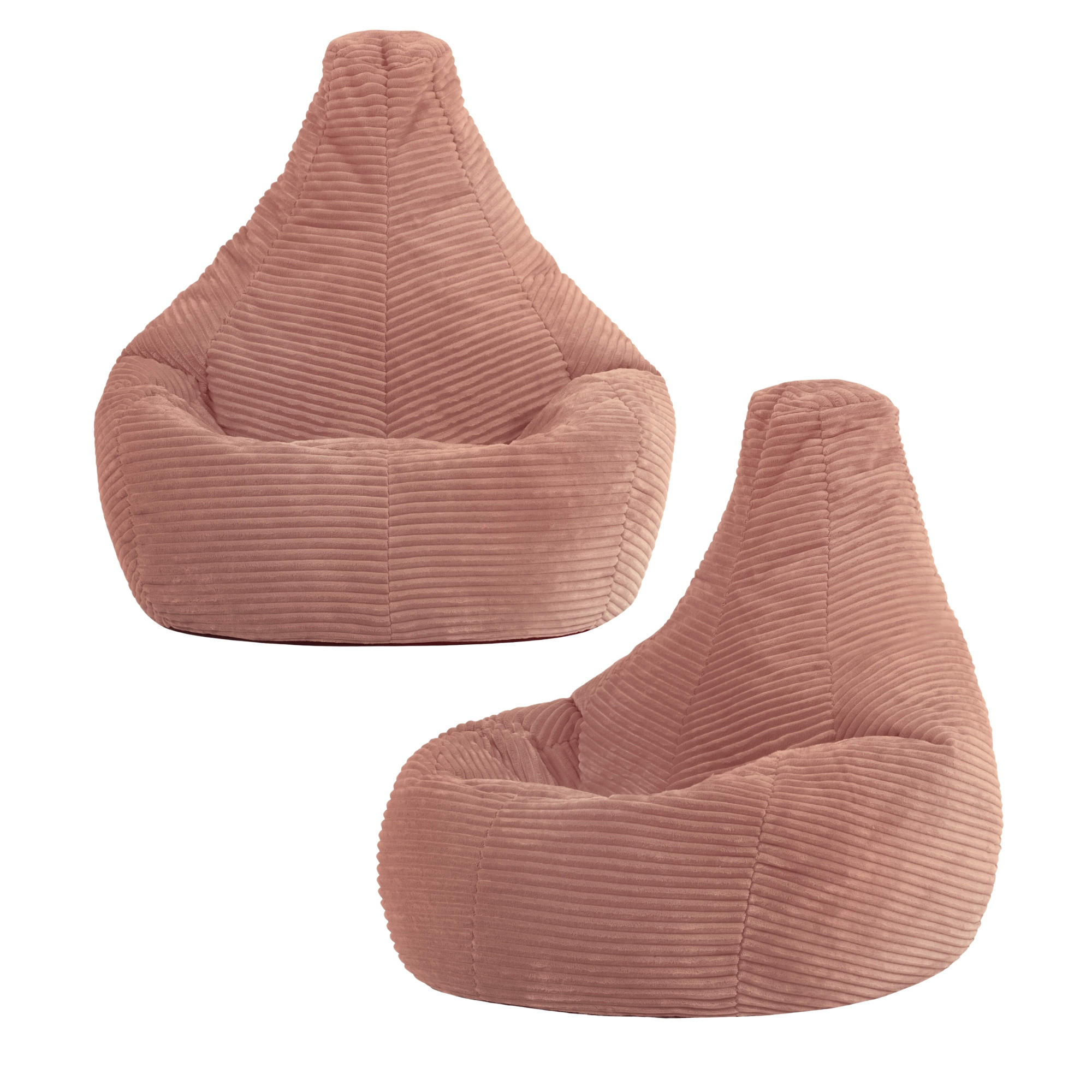 SITZSACK für Kinder Sessel aus Cord 2-tlg. - Pink, Textil (69/59/65cm) - icon