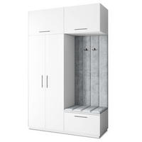 GARDEROBENSCHRANK REMA 150/240/60 cm Modern Weiß - Weiß, Holzwerkstoff (150/240/60cm) - MASSENO