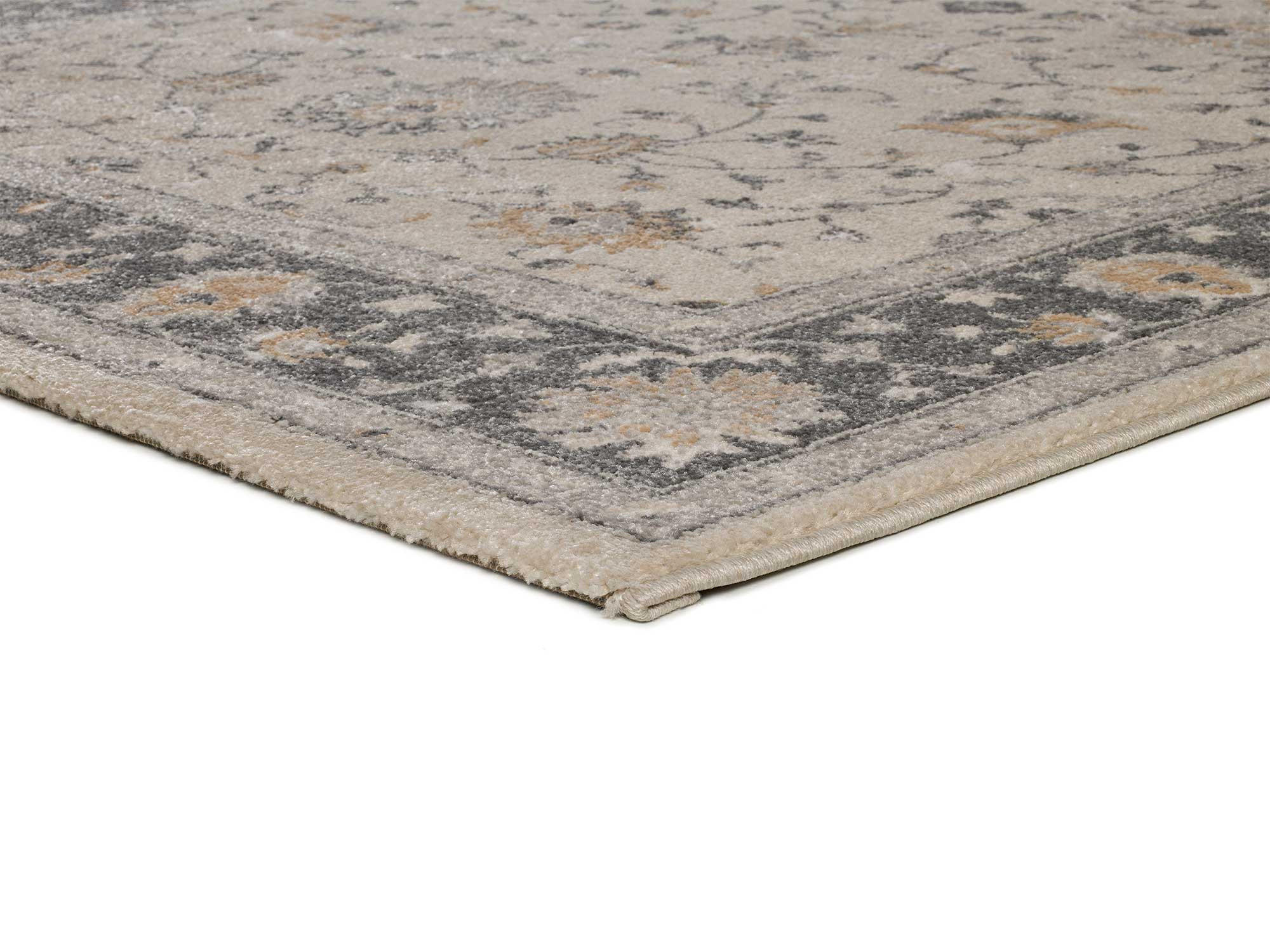 VINTAGE-TEPPICH Beige Sensation 133/190 cm - Beige/Silberfarben, Naturmaterialien/Textil (133/190cm) - Atticgo