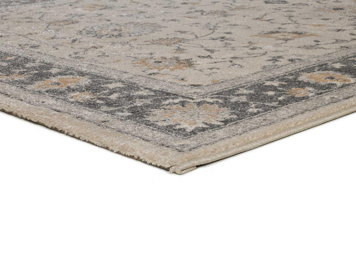 VINTAGE-TEPPICH Beige Sensation 133/190 cm - Beige/Silberfarben, Naturmaterialien/Textil (133/190cm) - Atticgo