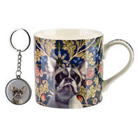 HRNEK Buldog Francouzský, porcelán - tmavě modrá, keramika (0.38L) - Mondex