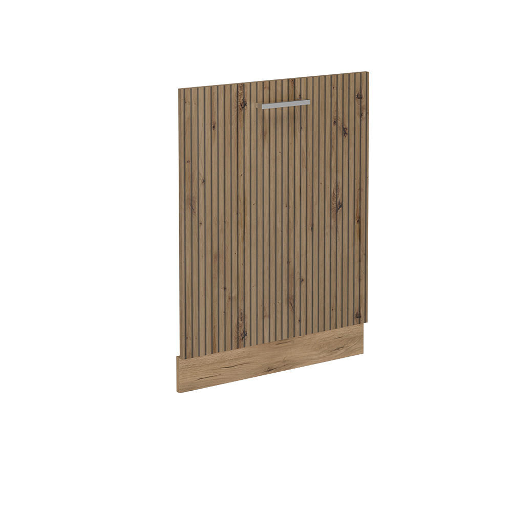 DISKMASKINENS FRONTPANEL R-Line Hantverks ek 60 cm utan b&auml;nkskiva Ek Artisan, Honungsek 81.8/60/1.6 cm