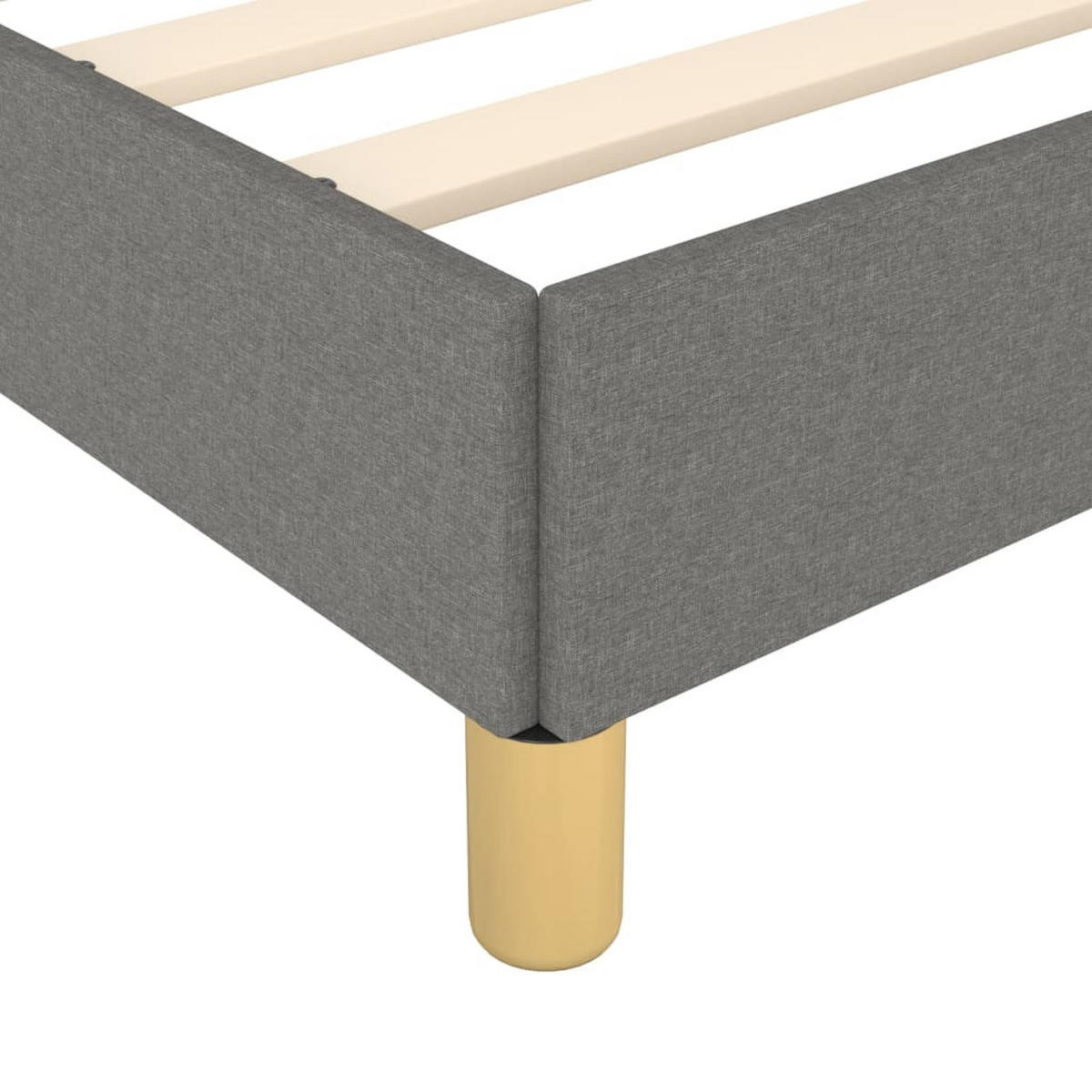 POLSTERBETT Raber 180/203 cm - Grau, Holzwerkstoff (180/200cm) - Nettlife