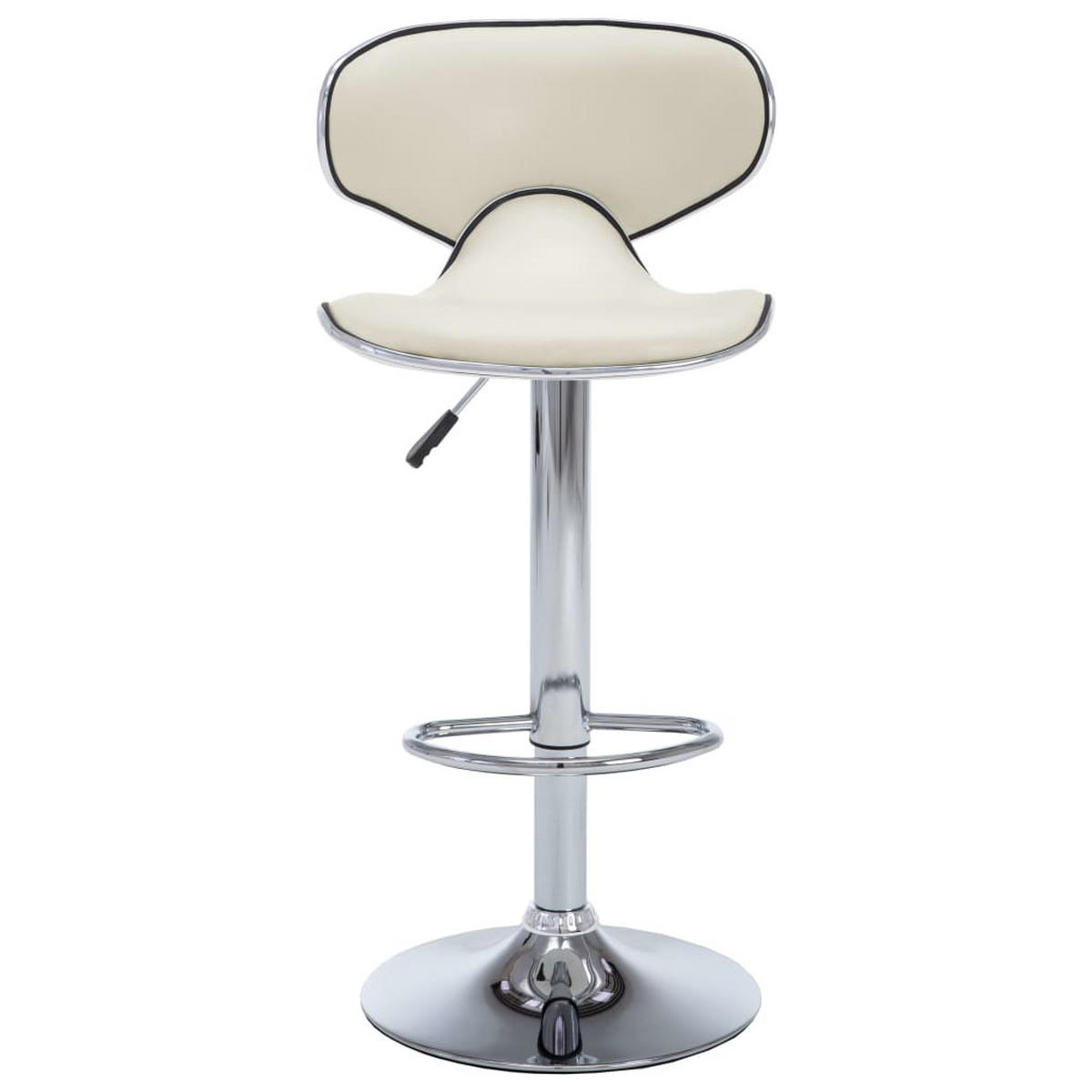 BARHOCKER Supri höhenverstellbar 2er-Set Creme Kunstleder - Creme, Leder (50/108/46cm) - DELUKE