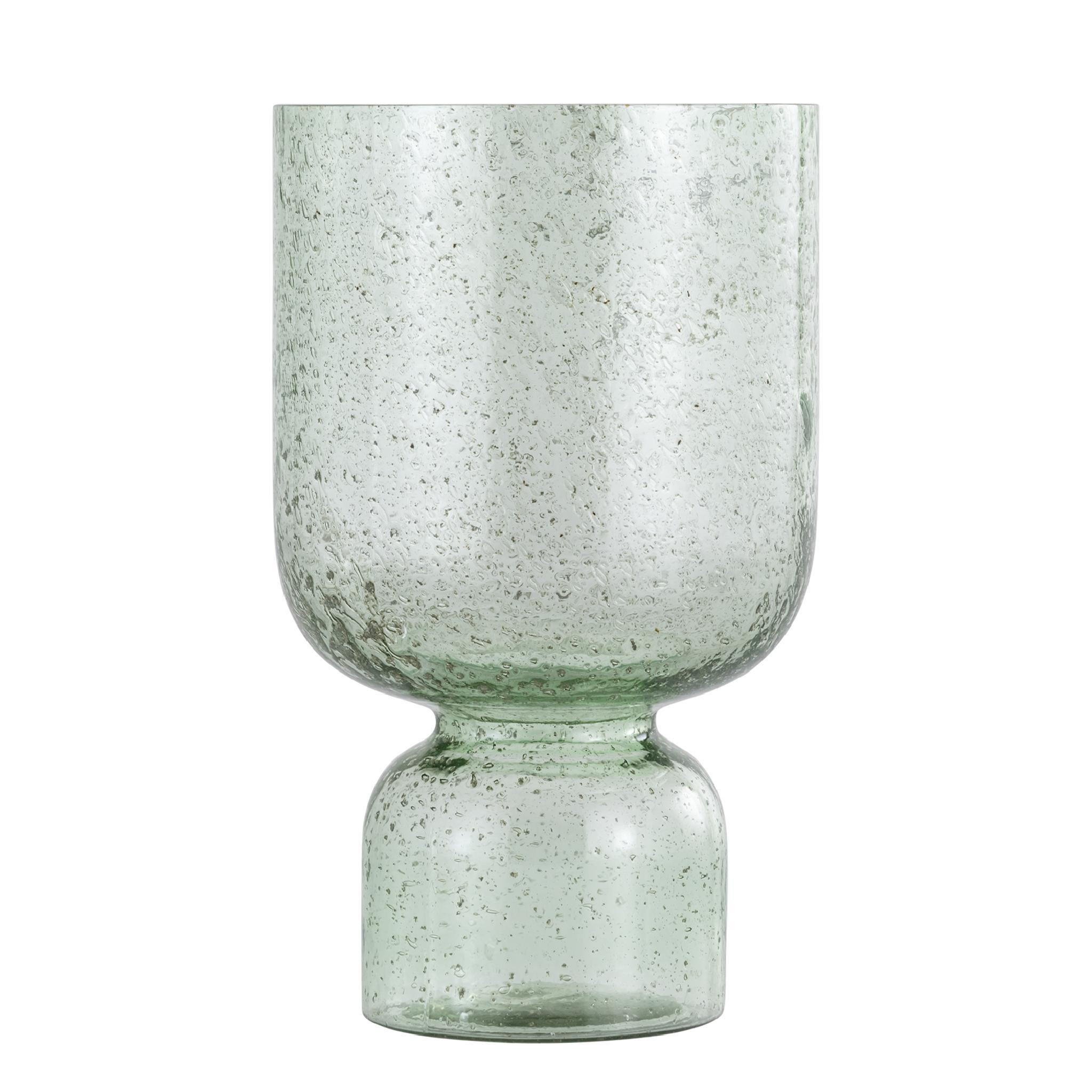 WINDLICHT Laurynn Grün 18/18/30cm - Grün, Glas (18/30/18cm) - PTMD Collection