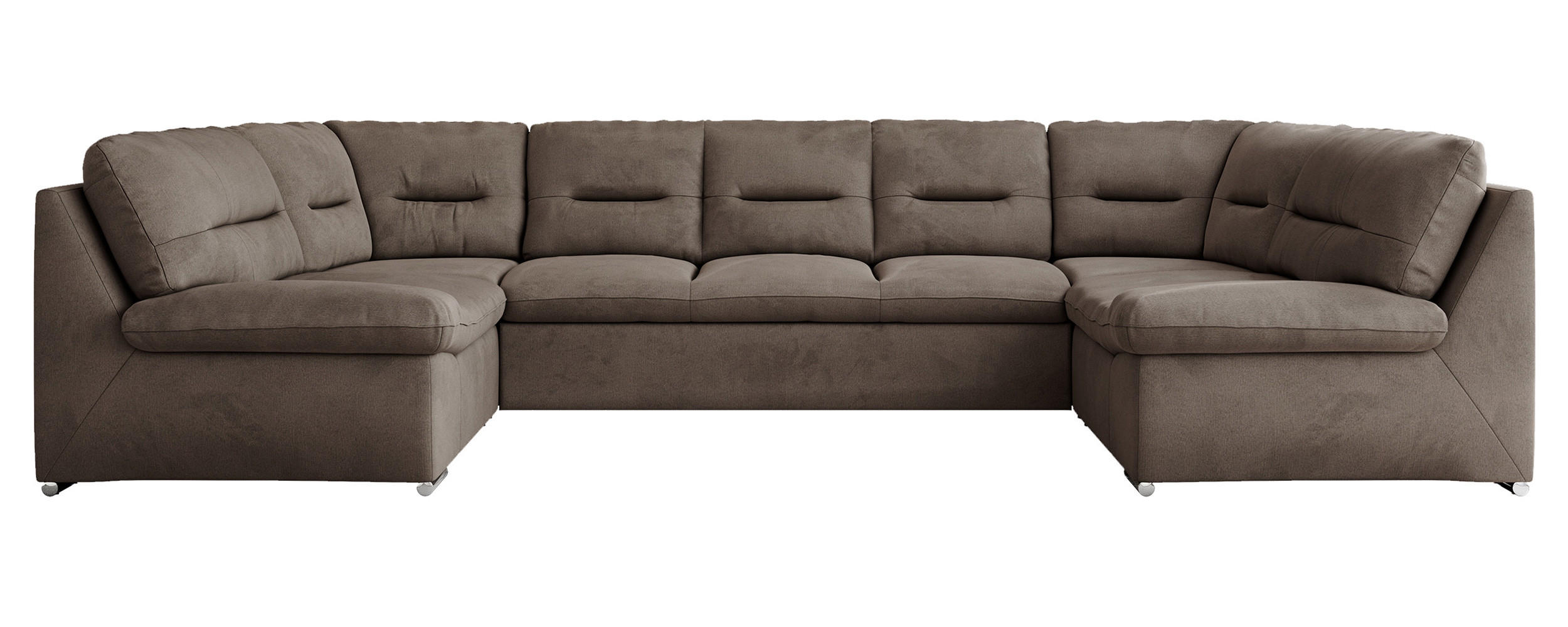 MKS Wohnlandschaft Braun 340x93x206 cm