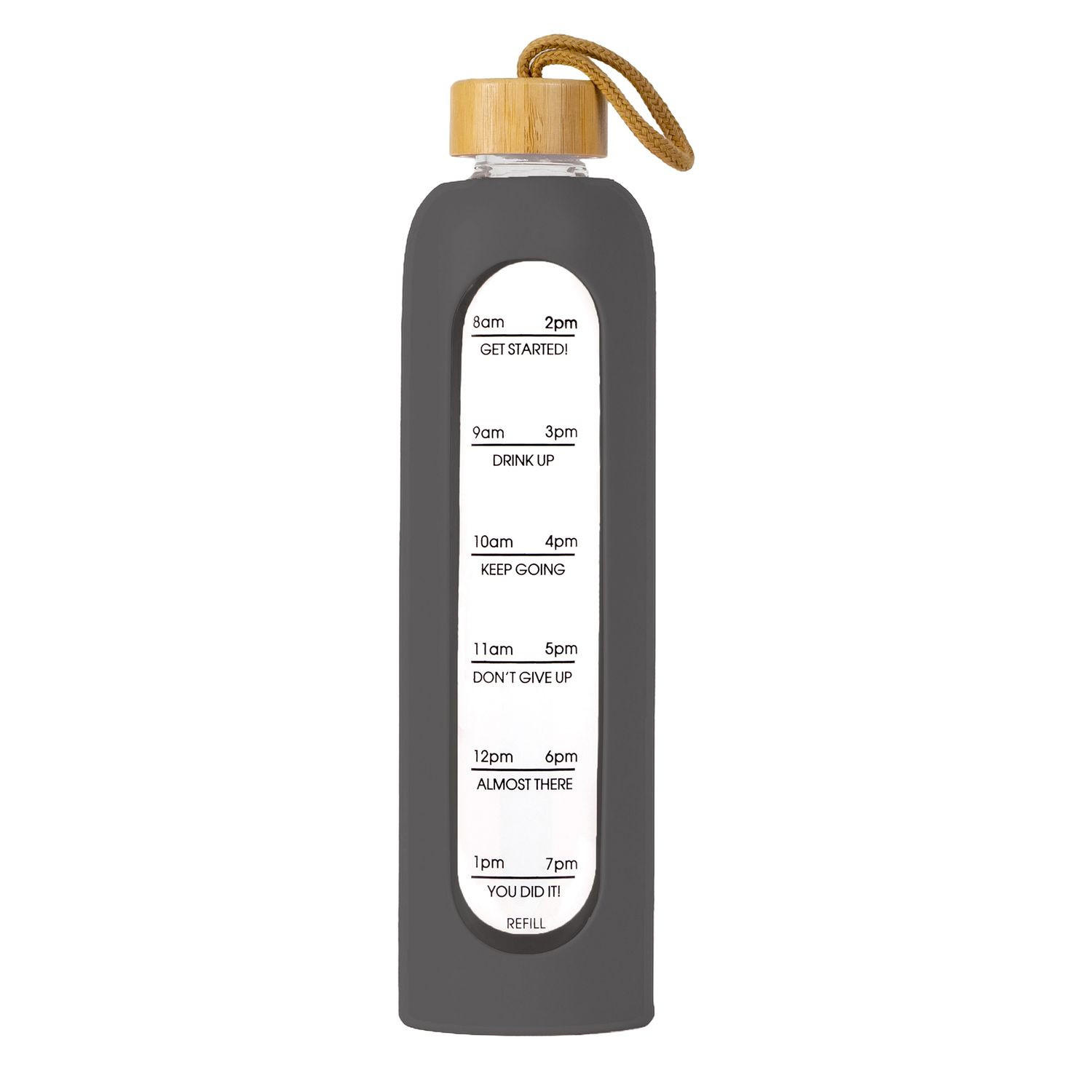 Intirilife Trinkflasche Grau