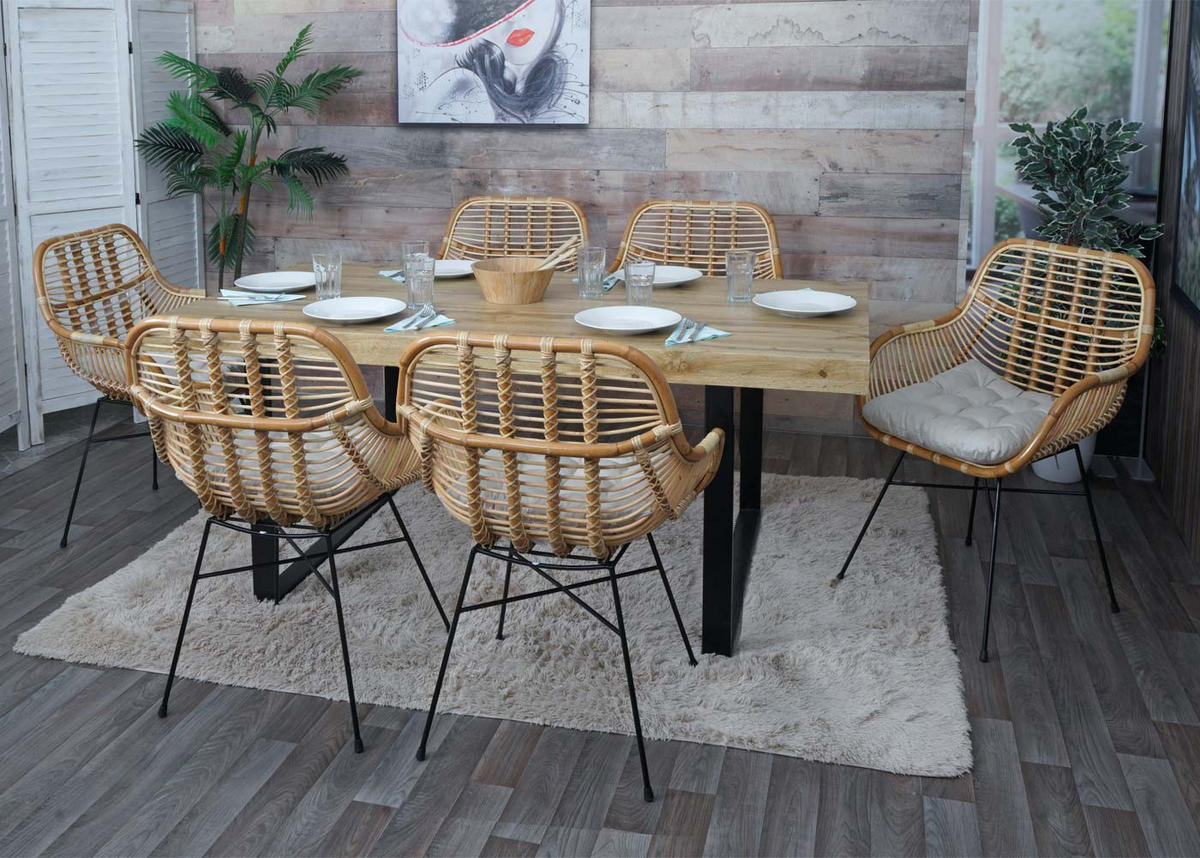 ESSZIMMERSTUHL Braun, Cremeweiß - Braun/Weiß, Holz (66/93/58cm) - MCW