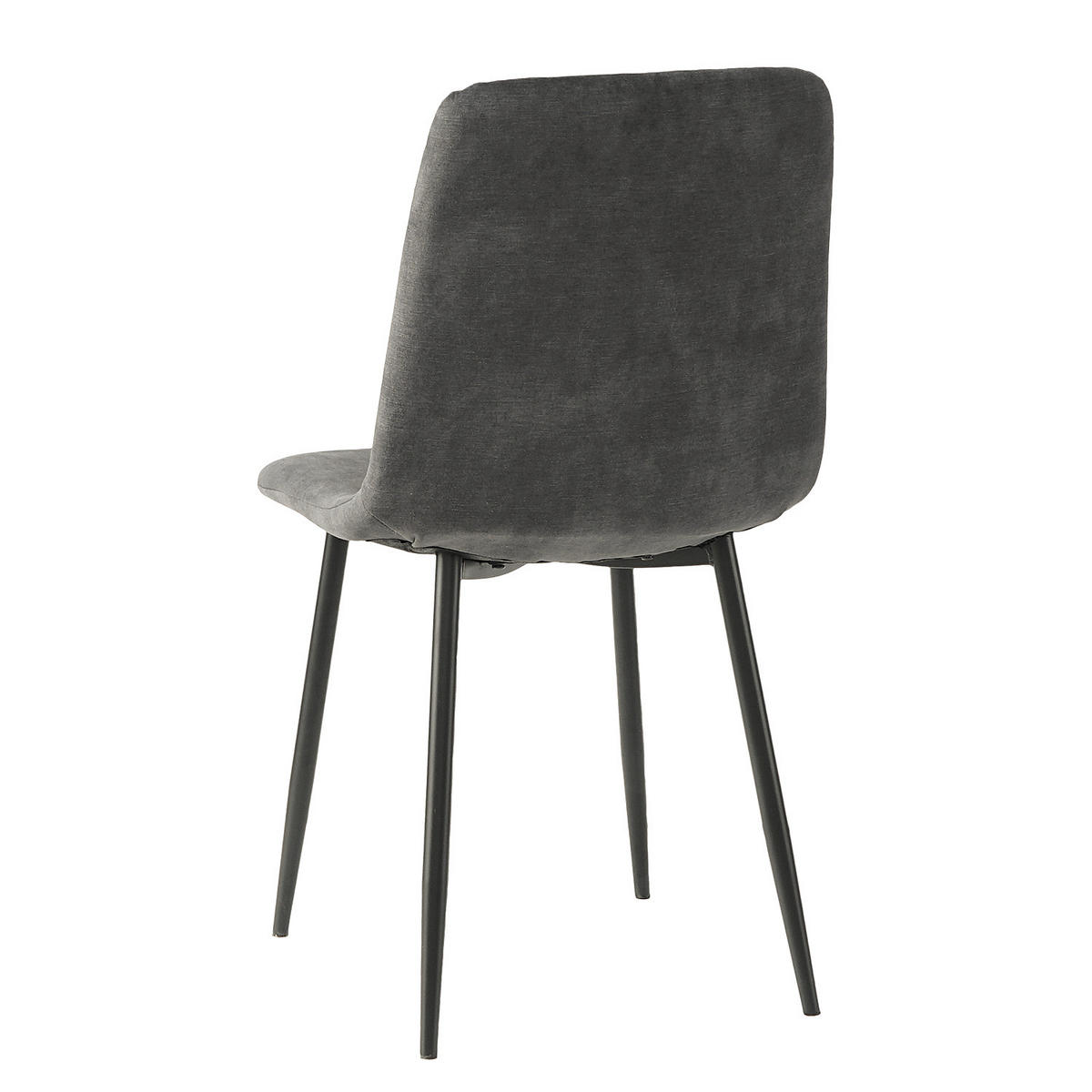 ESSZIMMERSTUHL - 2er-Set - Anthrazit, Textil/Metall (54/88/44cm) - home24