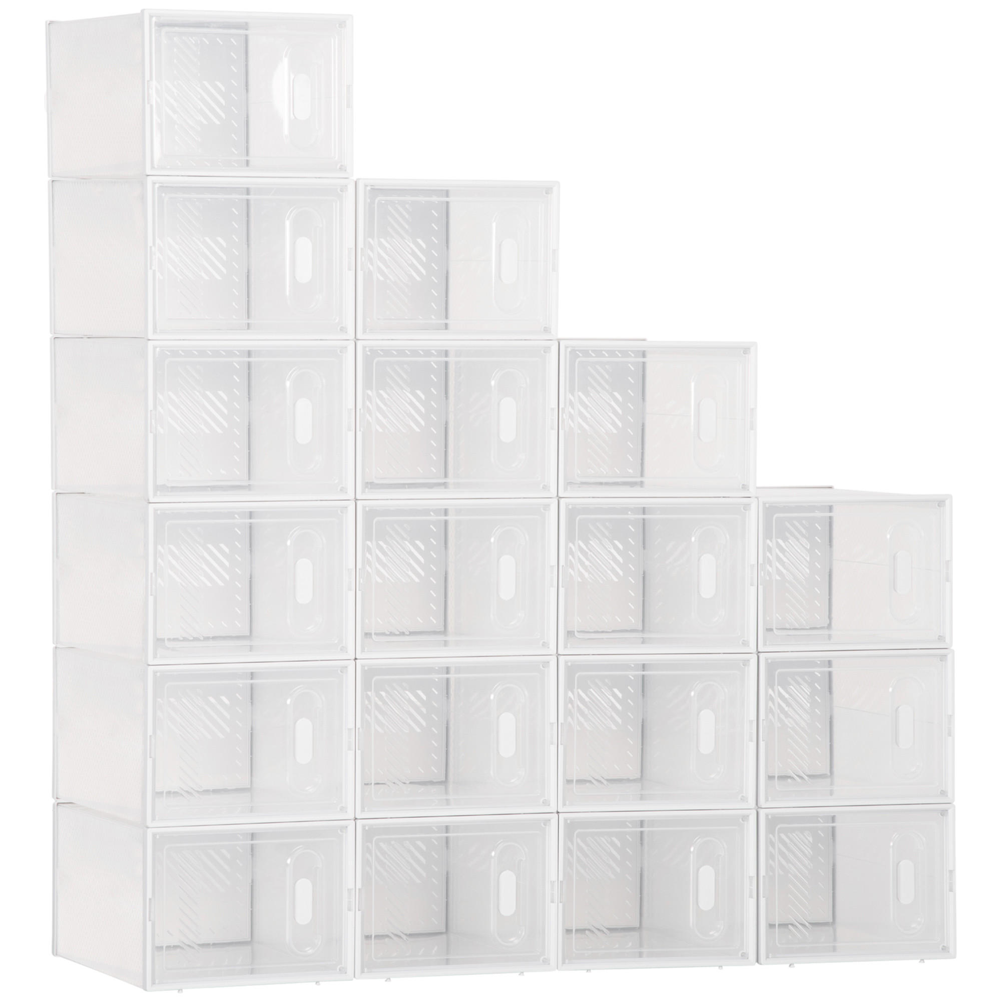 SCHUHREGAL Transparent 1Stück - Transparent, Kunststoff (35/19/25cm) - GiPP