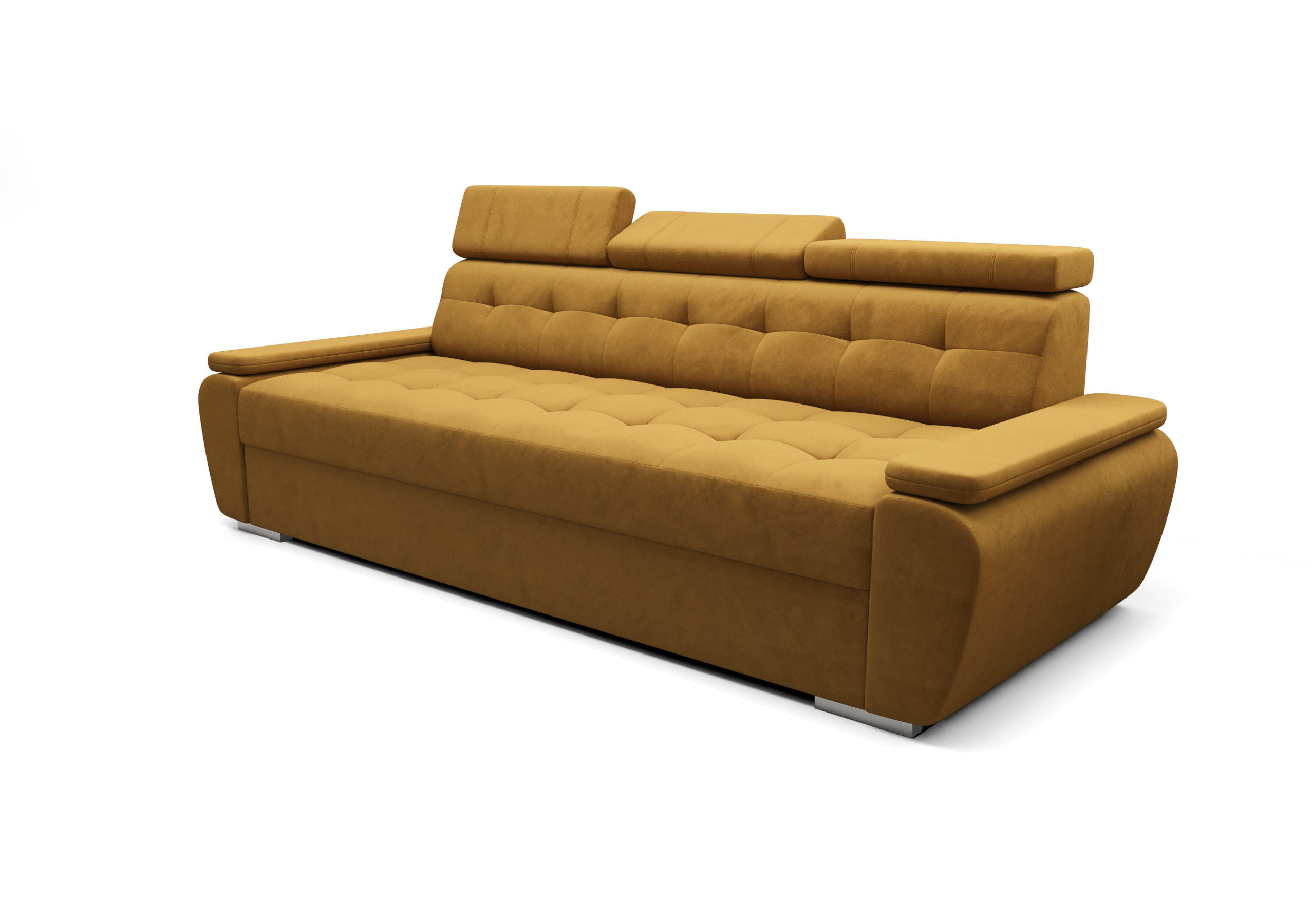 O-Sofa Schlafsofa Gelb 230x90x95 cm