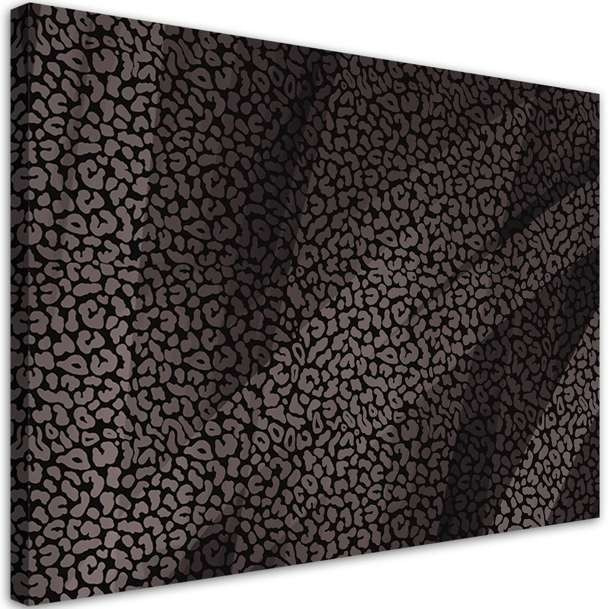 WANDBILD pelfpatches muster leopard - Grau, Textil (60/40cm) - Feeby
