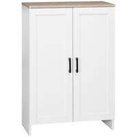 SIDEBOARD DE-11182 mit verstellbarer Einlegeplatte & Tür Weiß - Weiß, Holzwerkstoff (60/90/30cm) - ComfortXL