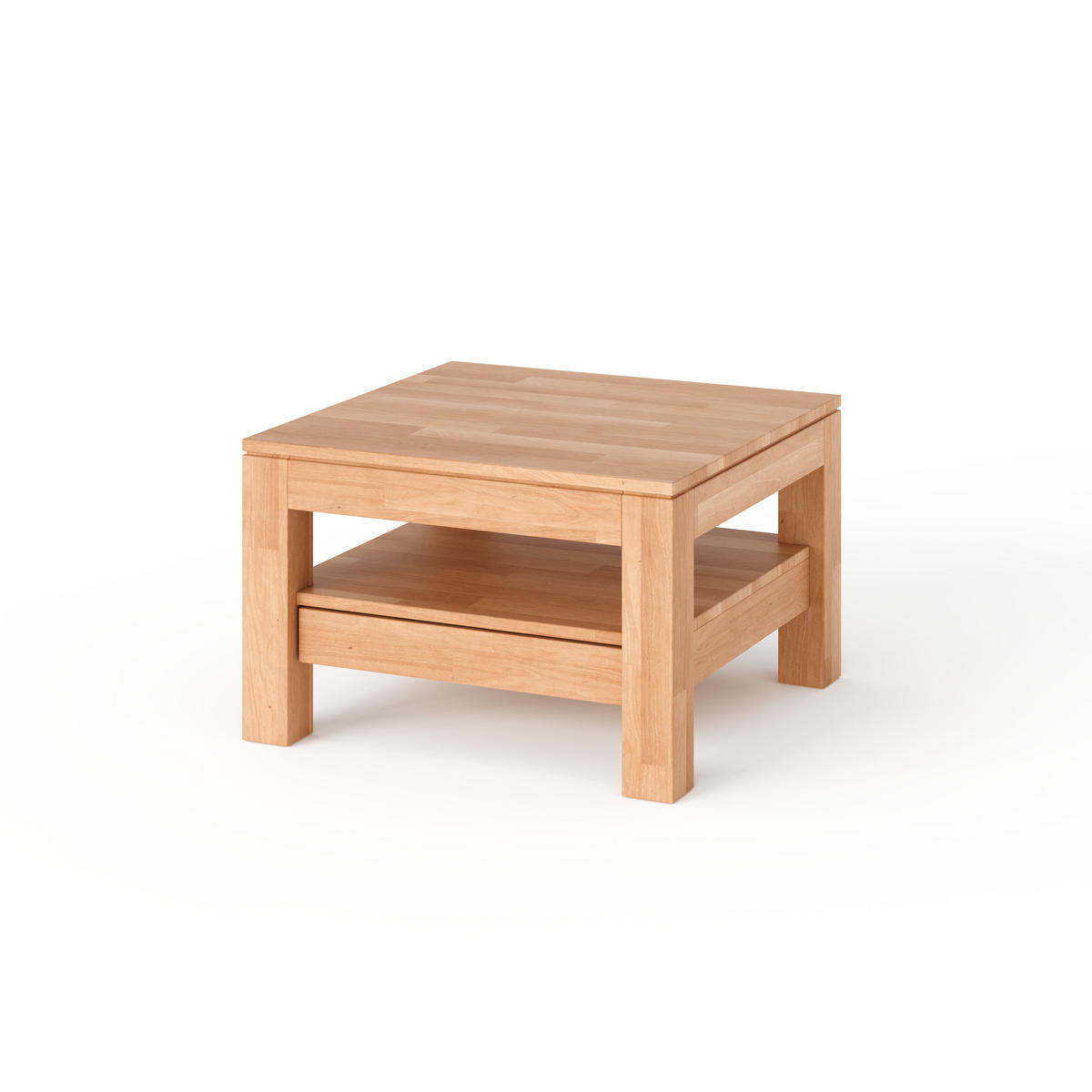 COUCHTISCH Viborg - Buchefarben, Holz (70/70/45cm) - kiki design
