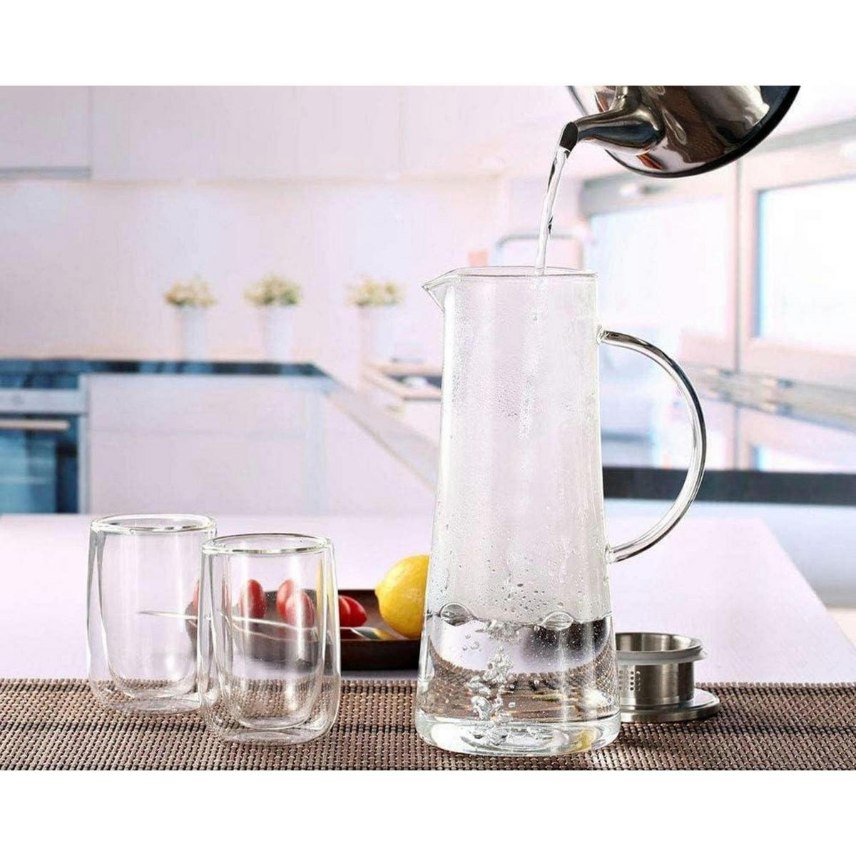GLASKARAFFE Borosilikatglas 1500 ml - Transparent, Glas (12/12cm)