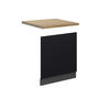 FRONTBLENDE Fame-Line, Schwarz gestreift, 60 cm, AP Eiche - Anthrazit/Schwarz, Holzwerkstoff (60/67.4/1.6cm) - Vicco