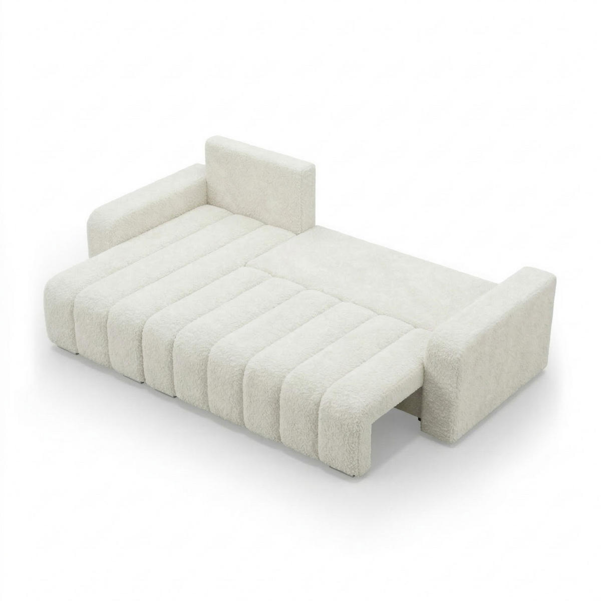ECKSOFA MIT SCHLAFFUNKTION ABRIELLE BONELL Creme - Creme, Textil (144/237cm) - Mebligo