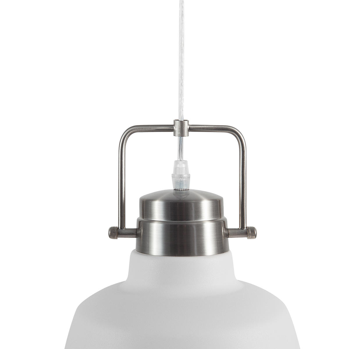 HÄNGELEUCHTE Narmada 22/22/179 cm - Weiß, Metall (22/22/179cm) - Beliani