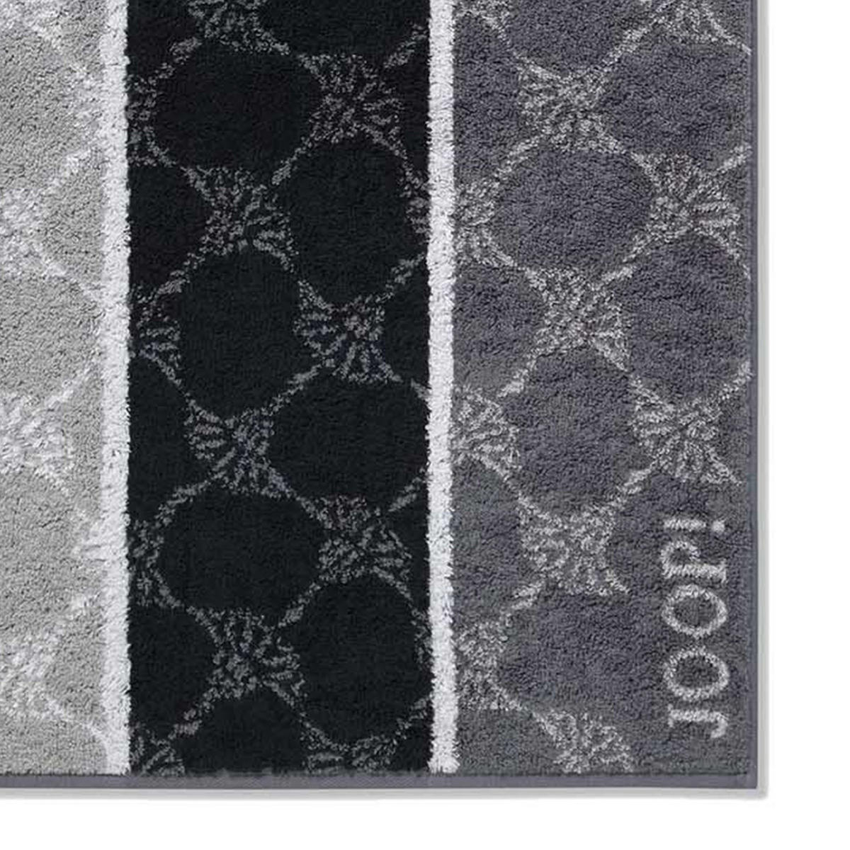 HANDTUCH Unisex Signature Cornflower Stripes Grau 3er Pack Baumwolle - Schwarz, Textil (100/50cm) - Joop!