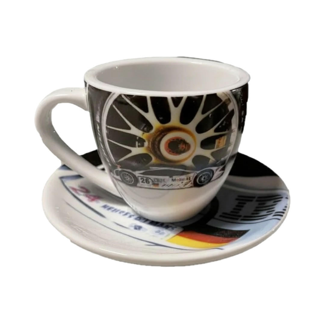 ESPRESSOTASSE GT1 Mehrfarbig Keramik mit Untertasse 2-teilig 0,09 L - Multicolor, Keramik (0.09L) - Porsche