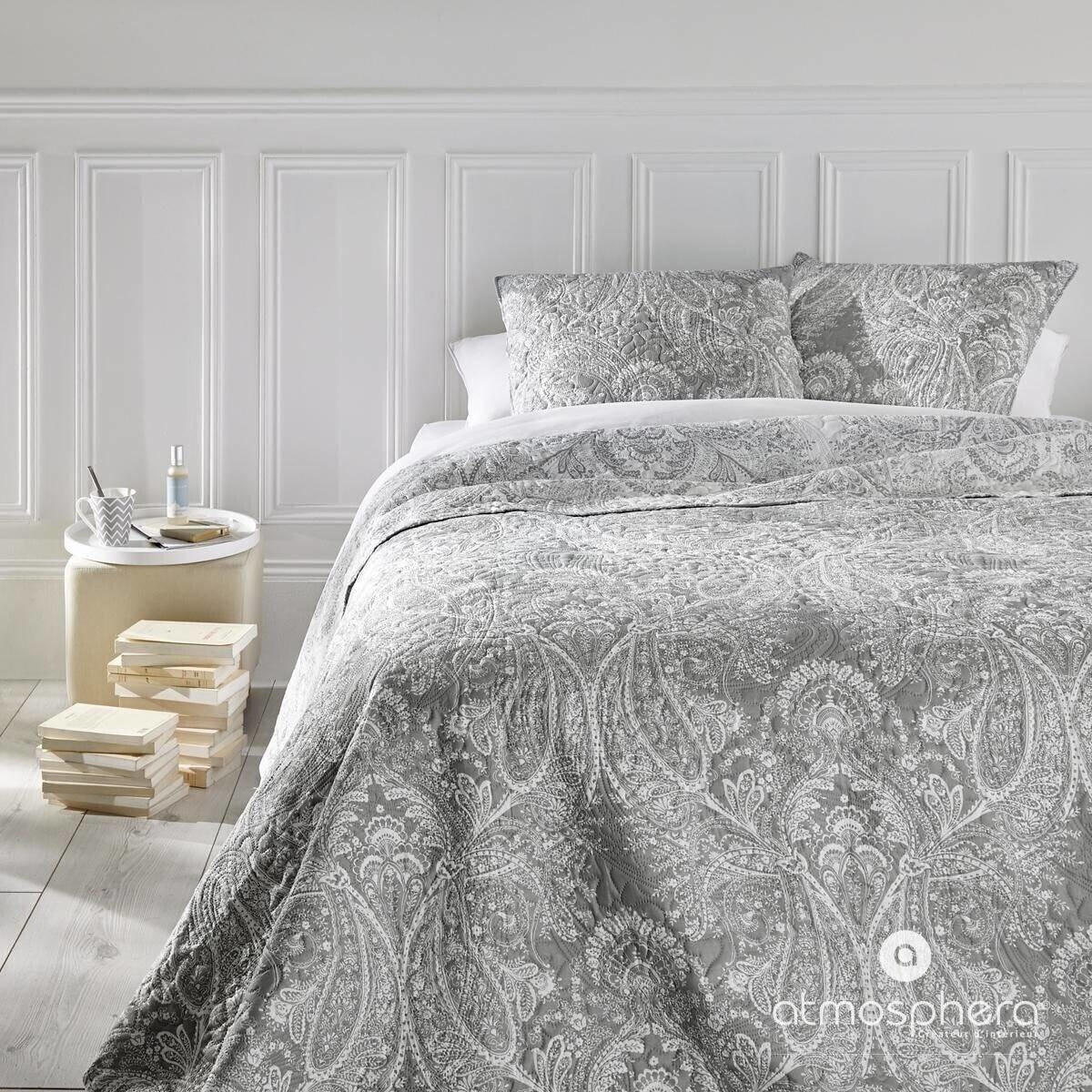 TAGESDECKE Set Marie 240/260 cm - Grau, Textil (240/260cm) - Atmosphera Createur d´interieur