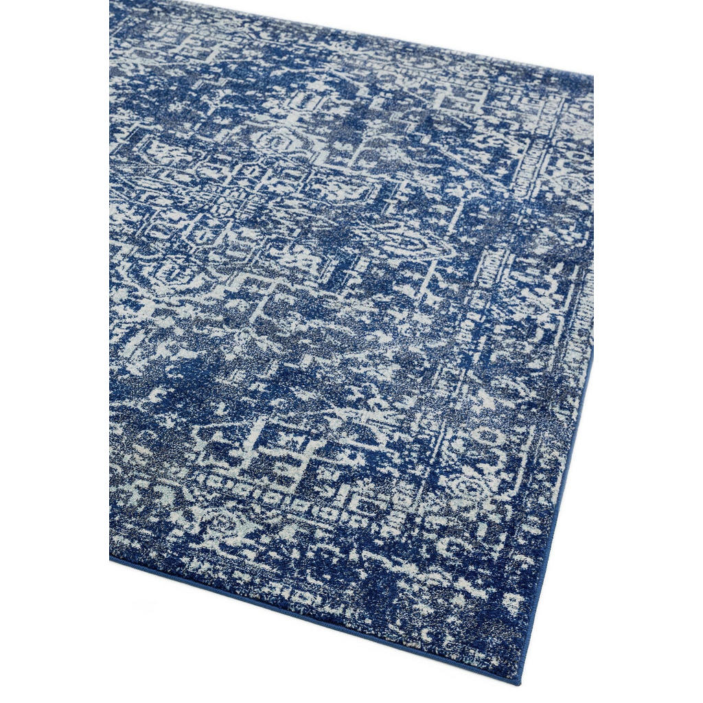 Thumbnail - Kadima Design Teppich, Dunkelblau, Textil, Vintage, Rechteckig, 120x170 cm, pflegeleicht, Teppiche & Böden, Teppiche, Fl...