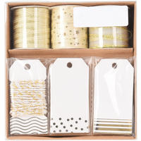 DEKO-BOX Basic Gold 13/12/4 cm Kunstoff - Goldfarben, Kunststoff (12/4/13cm) - Mondex