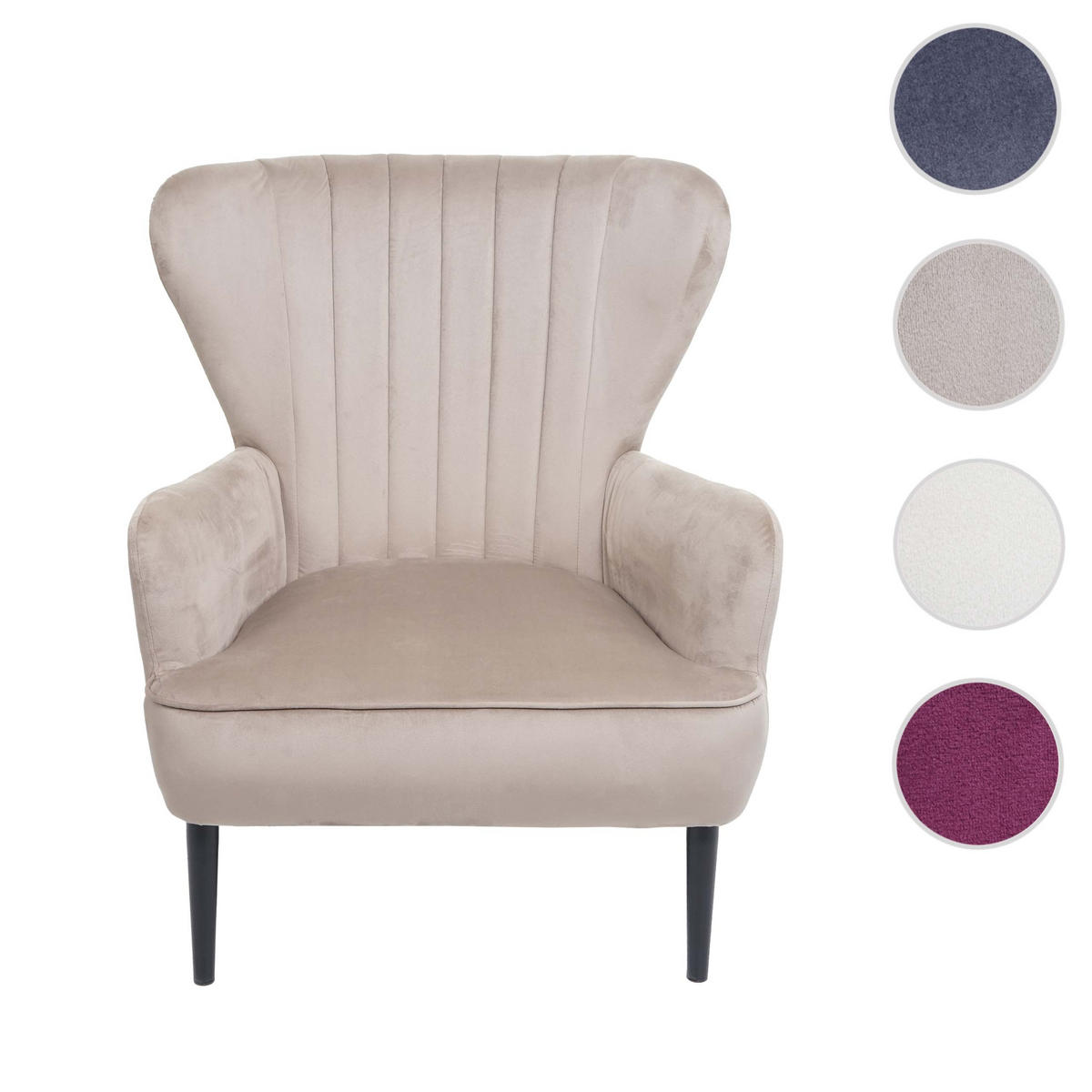 LOUNGE-SESSEL taupe - Taupe, Textil (75/87/75cm) - MCW