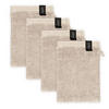 WASCHANDSCHUH BAUMWOLLE SENSE 4ER SET - Beige, Textil (16/21cm) - Schöner Wohnen