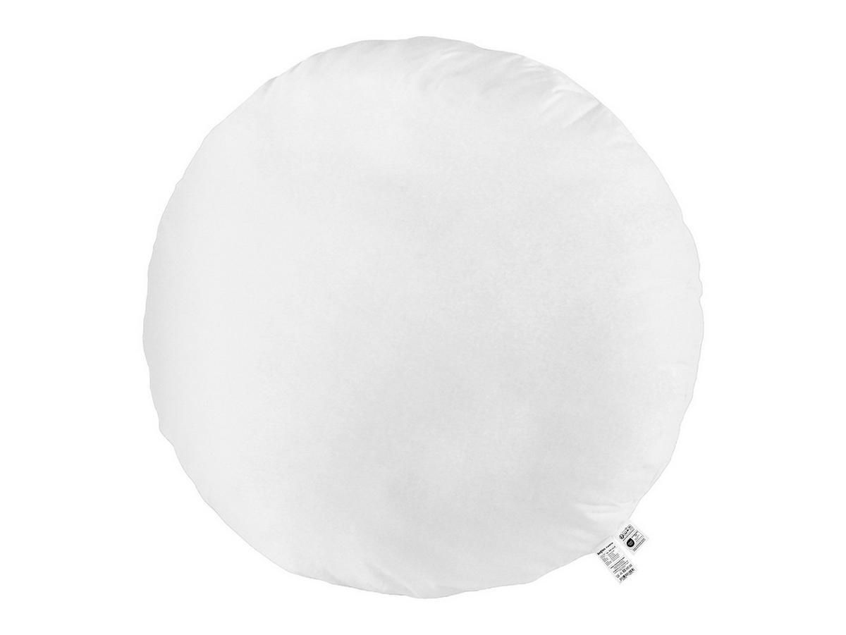BODEN-/RUNDKISSEN Rund PublikUp gefüllt mit Schaumstoffflocken 100 cm Ø - Weiß, Naturmaterialien/Textil (100cm) - beties Heimtextil