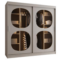 SCHWEBETÜRENSCHRANK 200/200/62 2-türig - Kaschmir, Holz (200/200/62cm) - Abiks Möbel