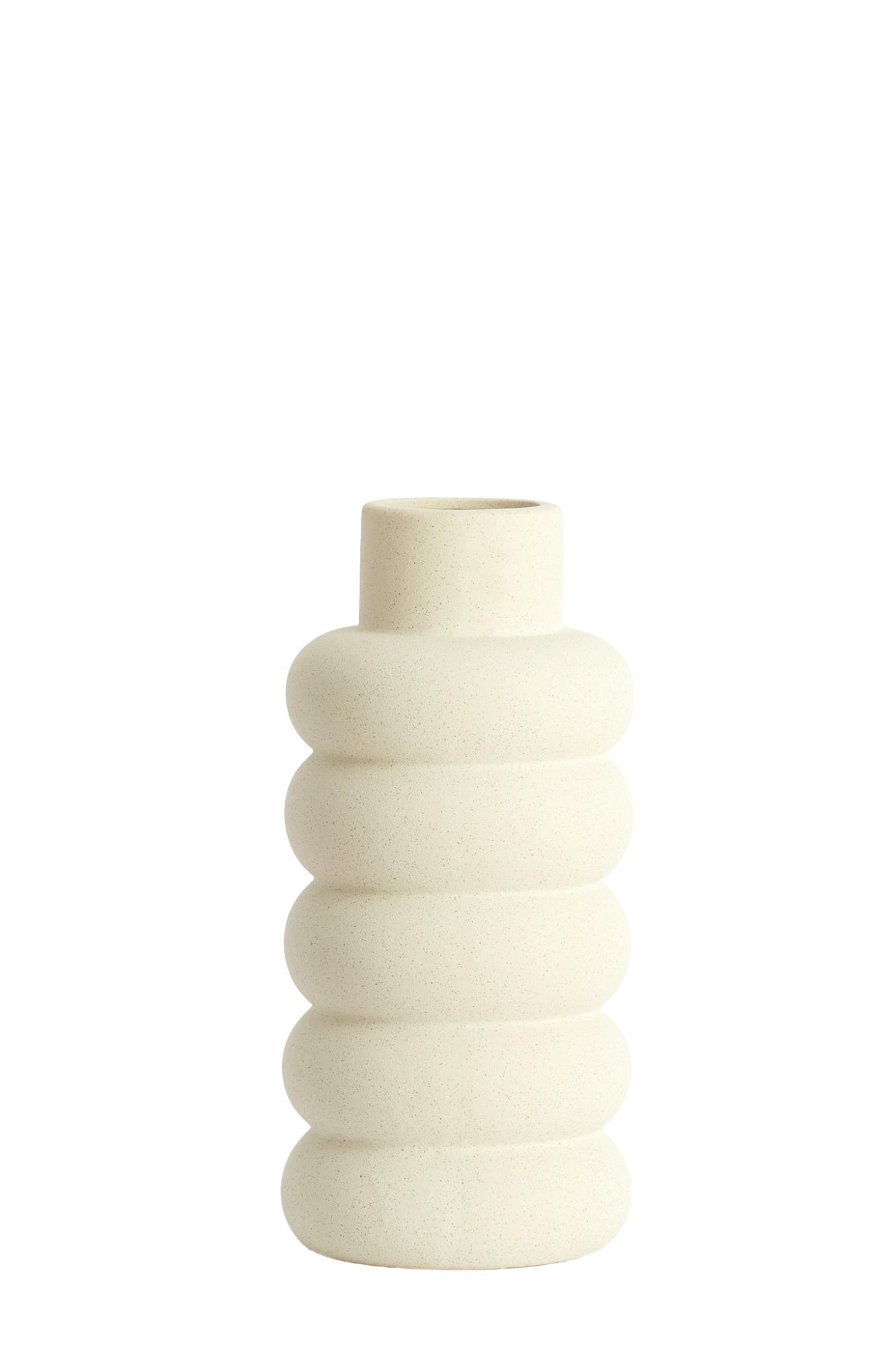 VASE Triora Weiß Ø16/29,5 cm - Weiß, Keramik (29.5cm) - Light & Living