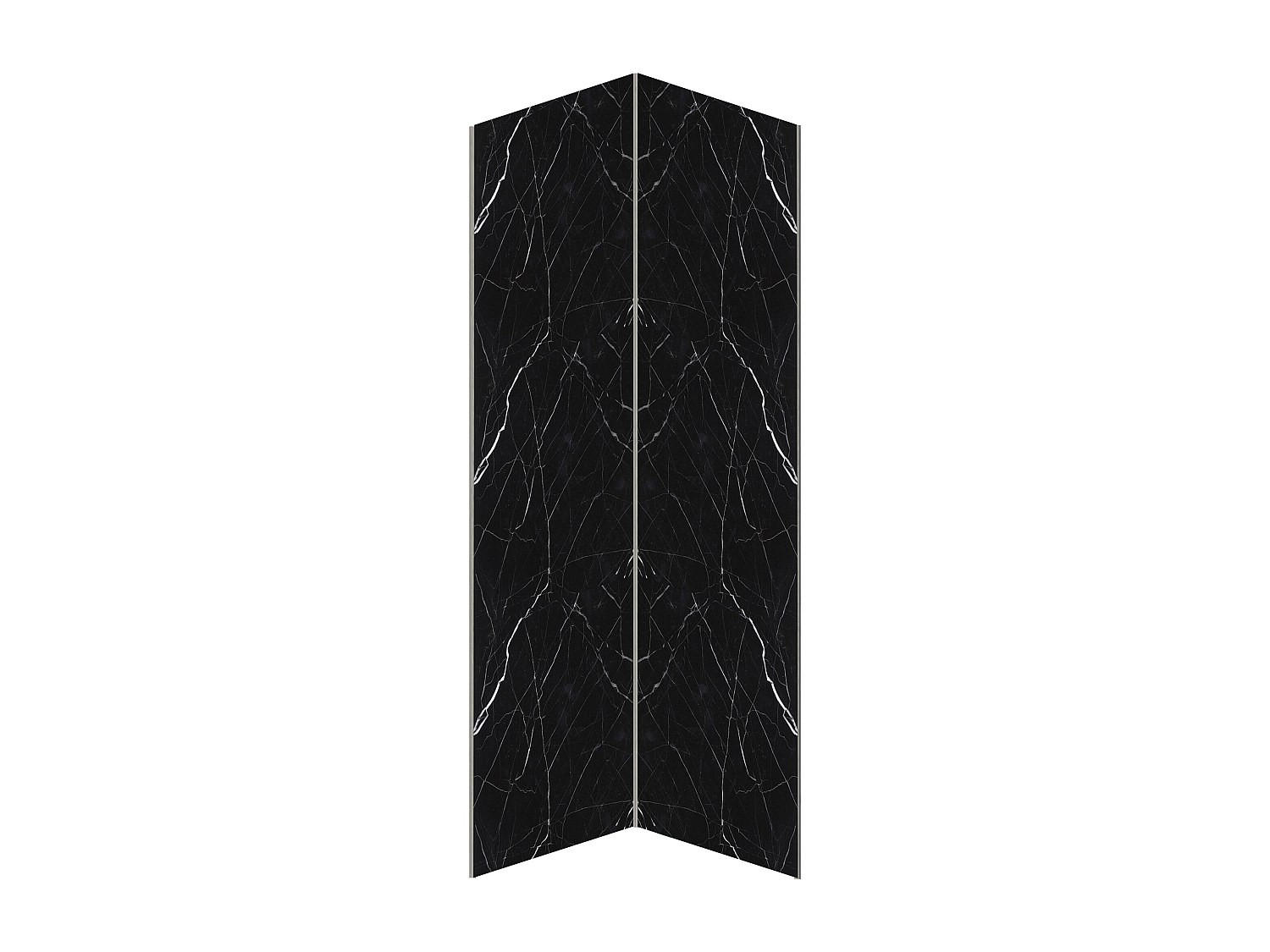 Vente-Unique Wandpaneele Schwarz 90x210x90 cm