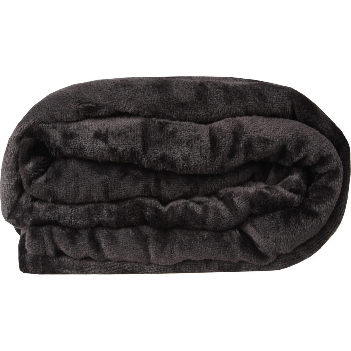 KUSCHELDECKE "Celina" 2er-Pack Schwarz 150x200 cm - Schwarz, Textil (150/200cm)