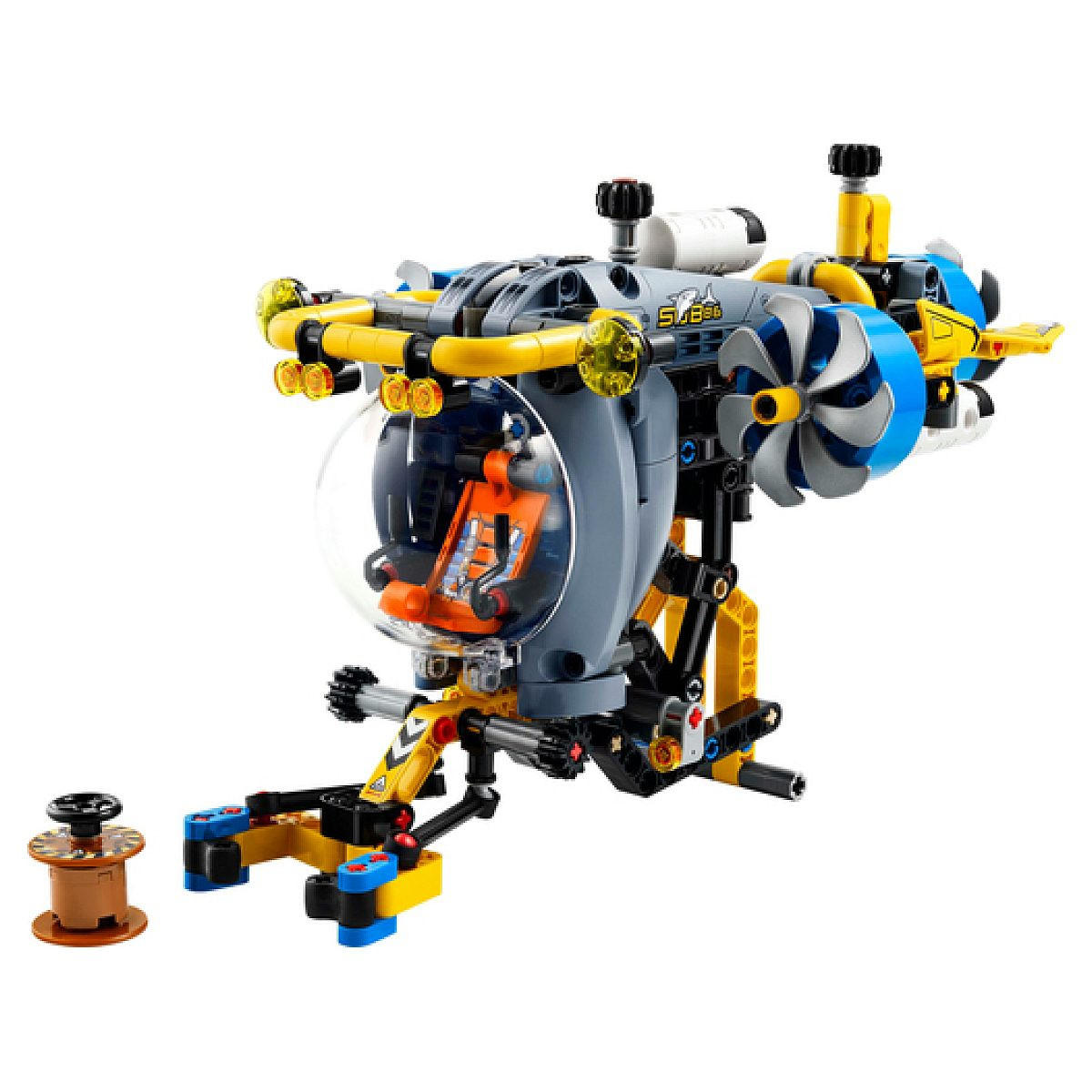 KLEMMBAUSTEINE Technic Tiefseeforschungs - Boot - Rot, Kunststoff (6/26/28cm) - Lego
