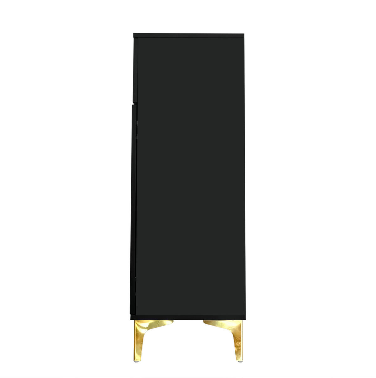 SIDEBOARD z dřevotřísky, 83/35/101 cm černá se 2 dvířky a 2 zásuvkami - černá, kompozitní dřevo (83/101/35cm) - Modenvie