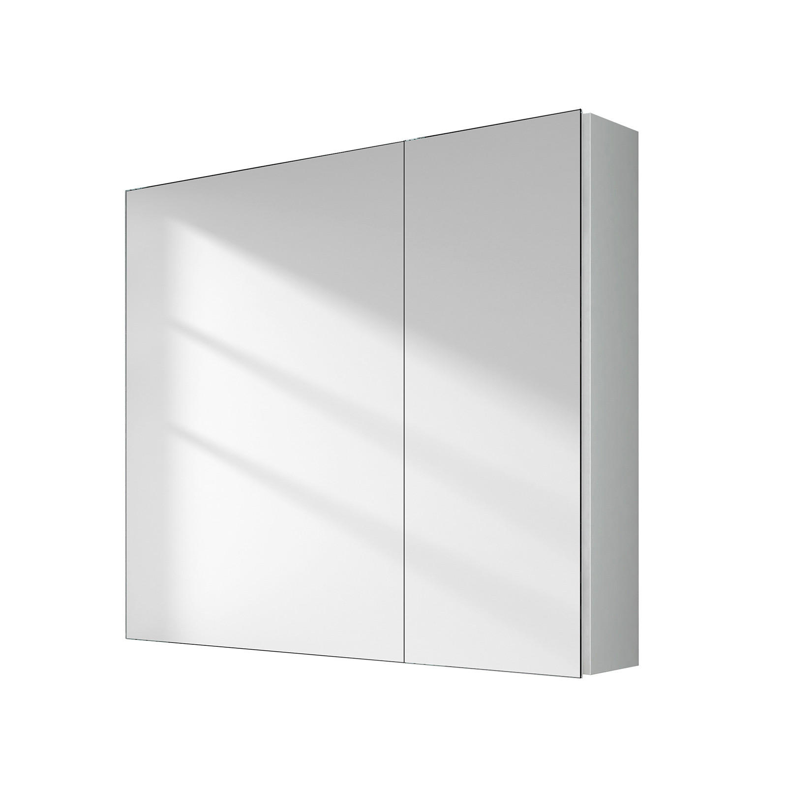 SPIEGELSCHRANK Weiß 75/65/14,5 cm - Weiß, Metall (65/65/75cm) - EMKE