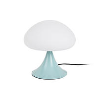 TISCHLAMPE Hongo 20/20/21 cm - Blau, Glas (20/20/21cm) - Leitmotiv