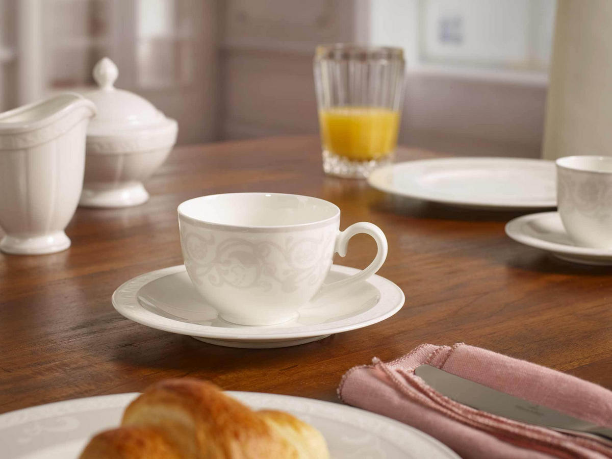 KOMBISERVICE Gray Pearl weiß 30er Set - Weiß, Keramik (1/1/1cm) - Villeroy & Boch