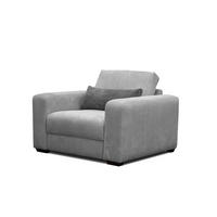 SESSEL OLI in Cordstoff hellgrau - Hellgrau, Holz/Textil (130/91/108cm) - Courtois Laville