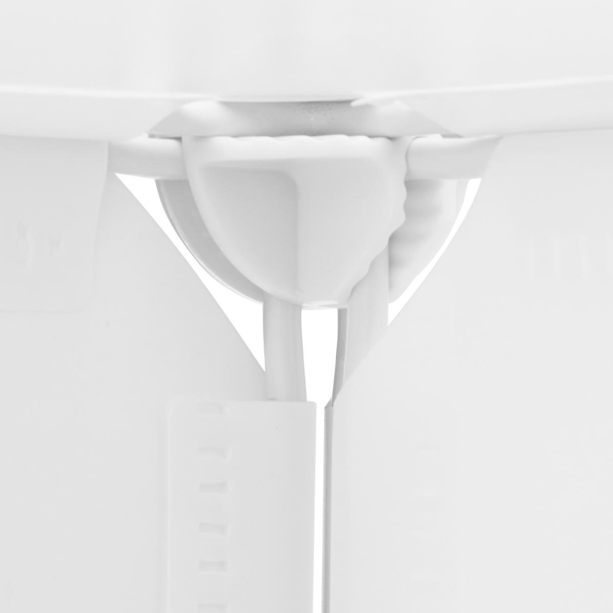 REGALSYSTEM - Weiß, Kunststoff/Metall (66/97.5/31.5cm) - Relaxdays