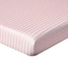 SPANNBETTLAKEN Damast gestreift, 100% Ägyptische Baumwolle - Rosa, Textil (150/200cm) - Homescapes