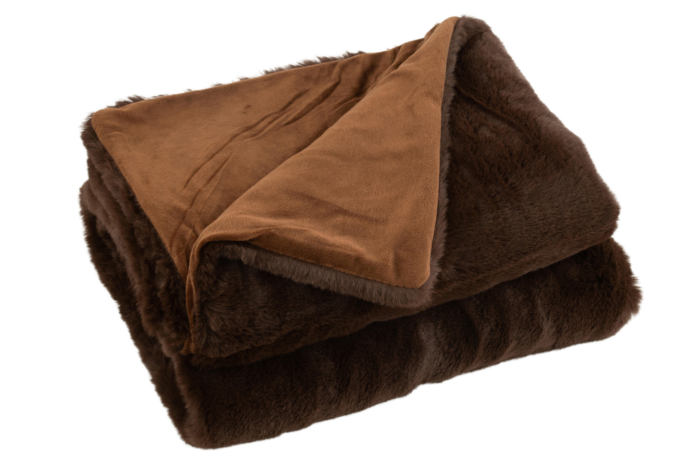 PLAID CUTIE - Plüsch - Dunkelbraun - 180/130/3 cm - Dunkelbraun, Textil (130/180cm) - J-Line