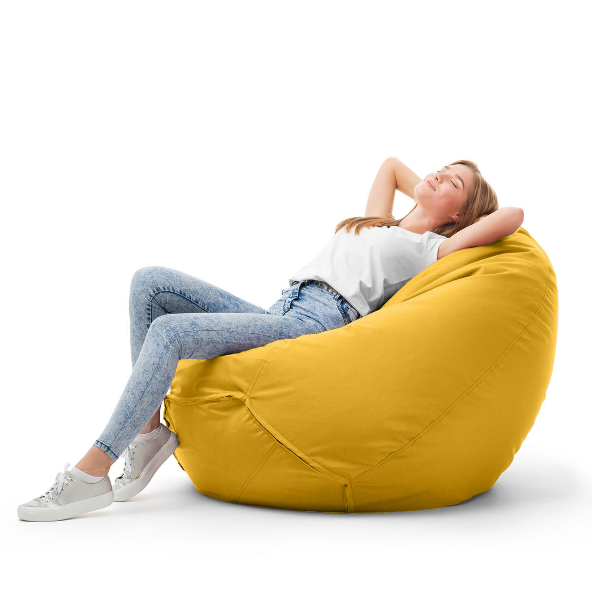 SITZSACK Classico S gelb - Gelb, Kunststoff (60/70/60cm) - Bruni