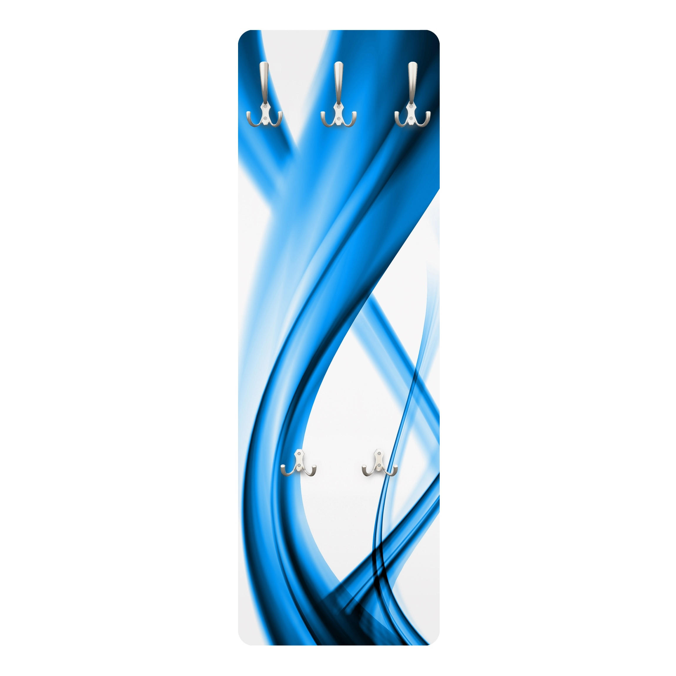 Bilderwelten Wandgarderobe Blau 34x105x1.6 cm