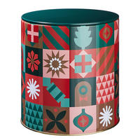 KEKSDOSE Cookie Jar Allover - Dunkelrot, Metall (14/15/14cm) - Butlers