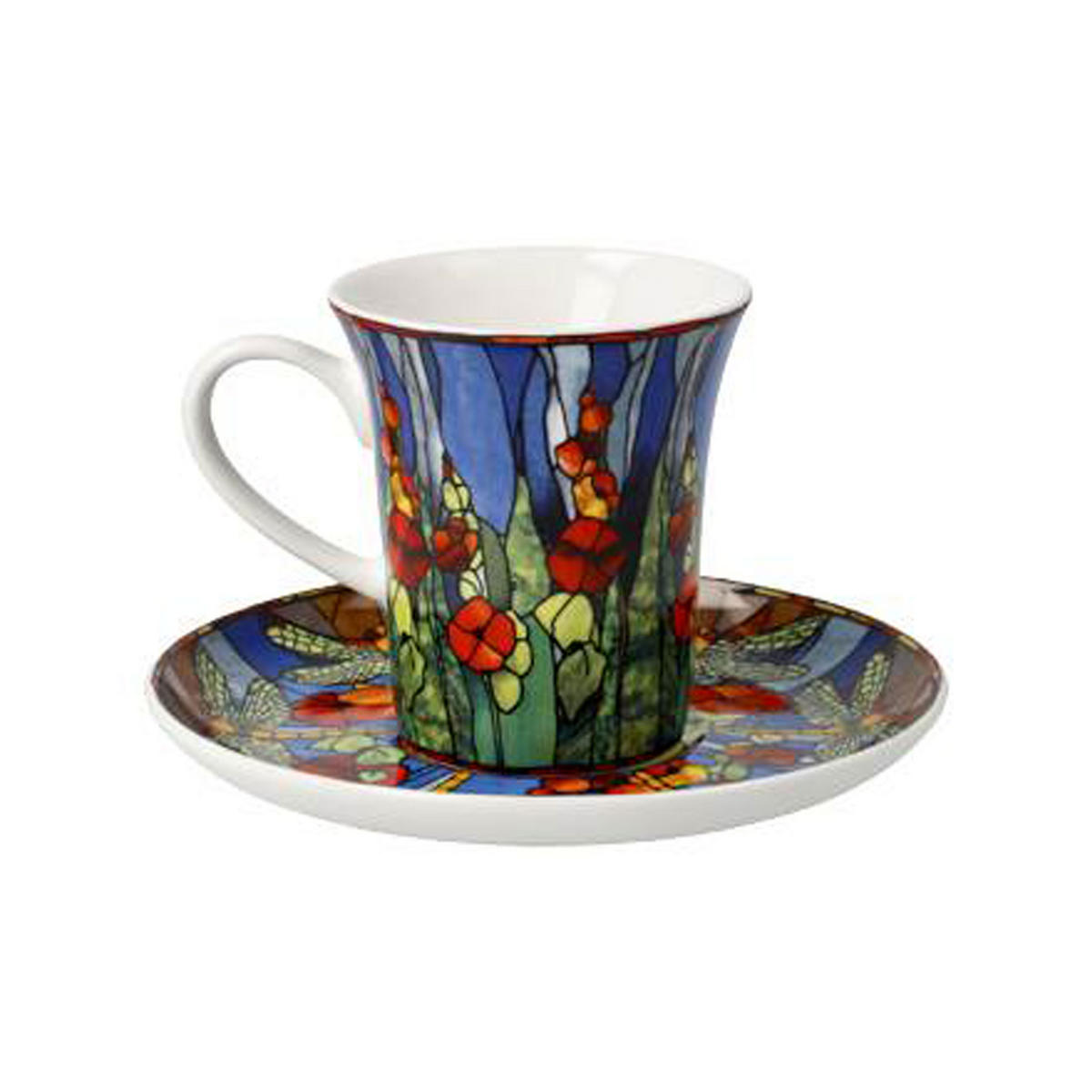 ESPRESSOTASSE Tiffany - Libellee, Fine Bone China - Multicolor, Keramik (0.1L) - Goebel