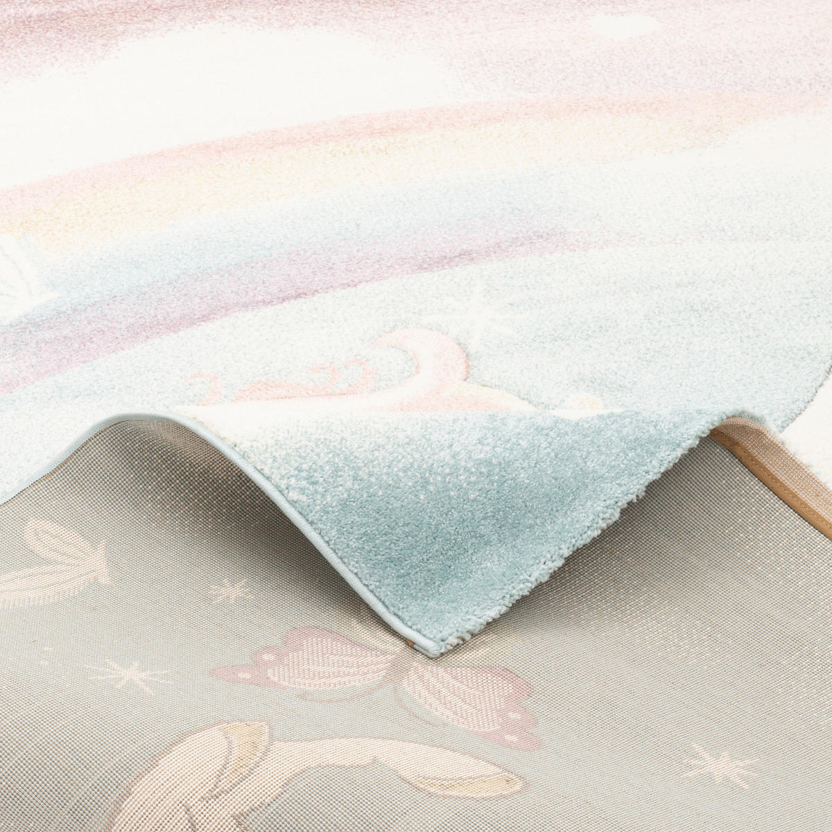 KINDER TEPPICH MAUI KIDS PASTELL EINHORN - Multicolor, Textil (200/290cm) - Pergamon