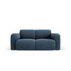 SOFA Molino aus Chenille-Stoff königsblau 2 Sitzplätze - Blau, Textil (95/72/170cm) - Micadoni