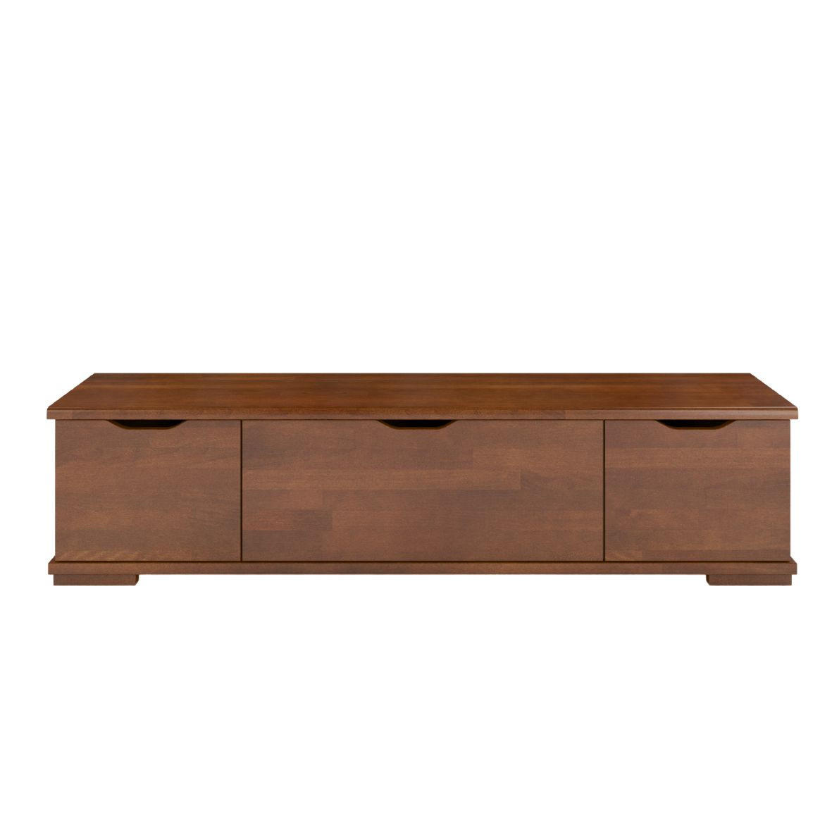MASSIVHOLZ-TV-SCHRANK Arhus, Buche - lackiert, Nussbaumfarbe - Walnussfarben, Holz/Buchenholz (157.2/38.5/45cm) - Visby